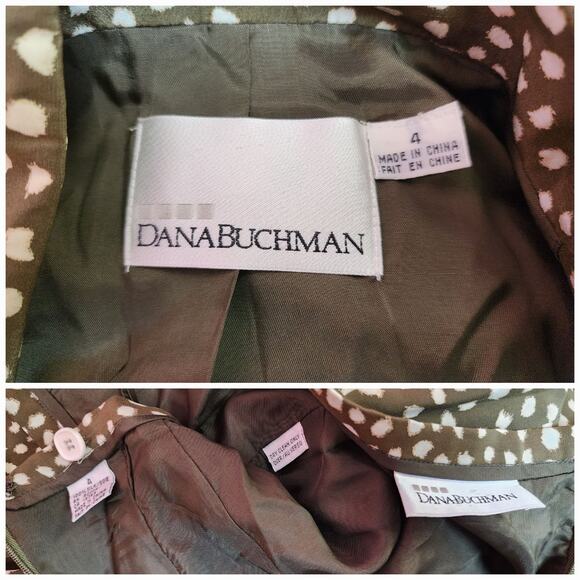 Vintage 1980's Silk Skirt Suit by Dana Buchman | Size XS - Picture 10 of 10